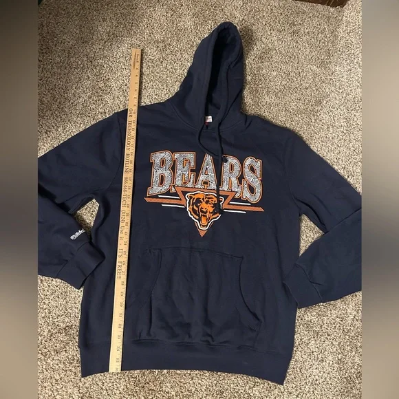 Mitchell N Ness Chicago Bears Hoodie Sweatshirt - Picture 4 of 5